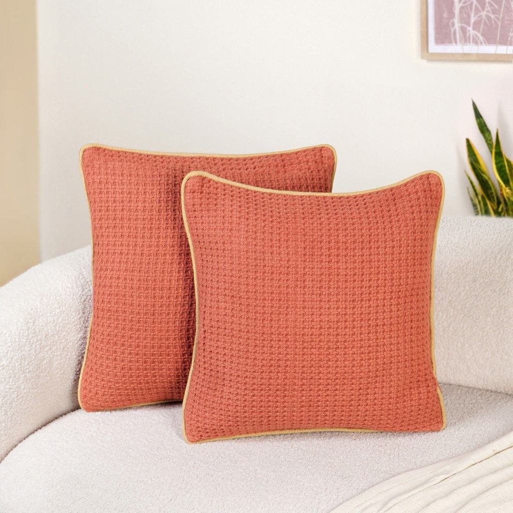 Spicy Orchid Cushion Covers Set Of 2 Nestasia