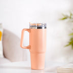 Glacio Spillproof Stainless Steel Water Bottle Soft Apricot 850ml Nestasia