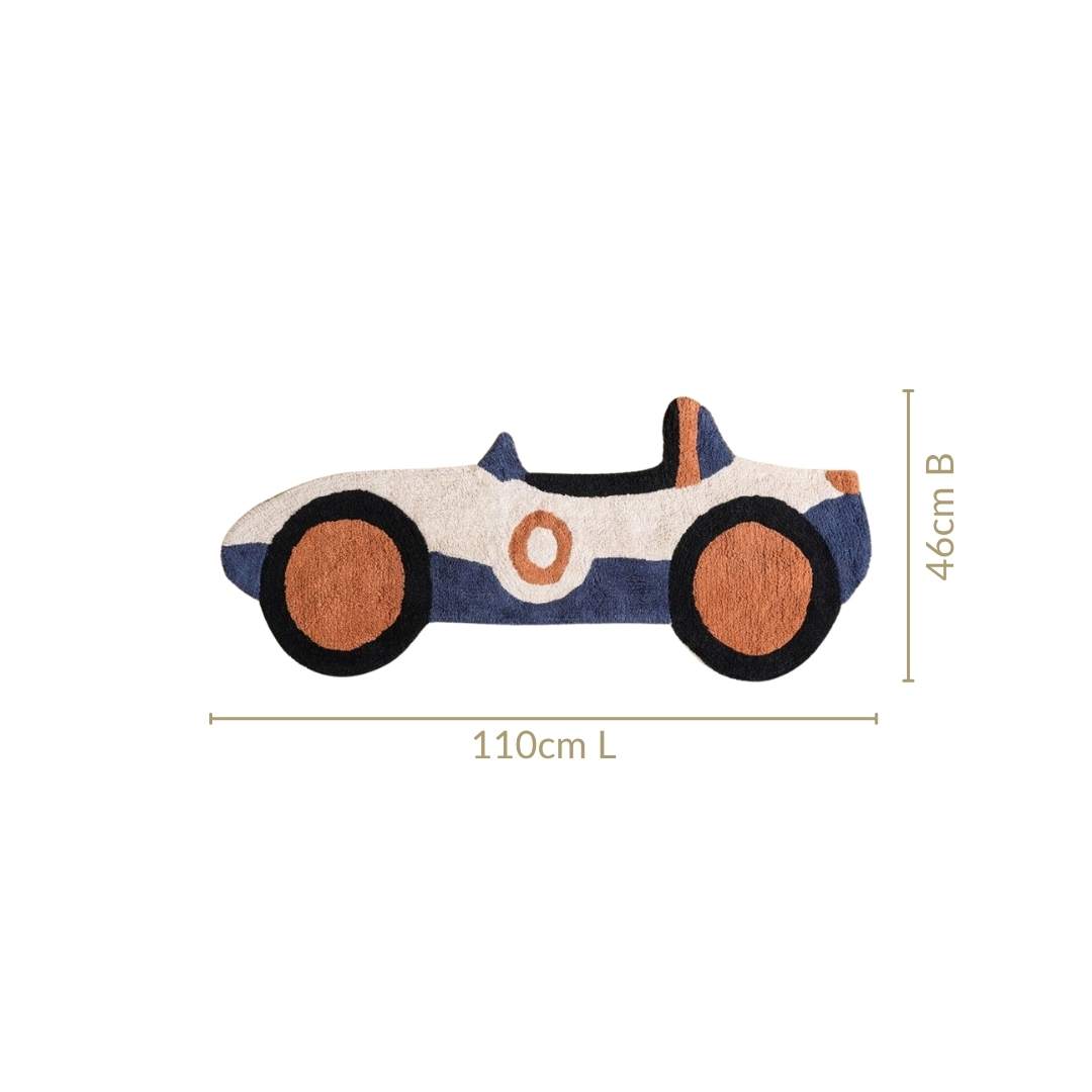 Sports Car Tufted Kids Rug 110x46cm Nestasia