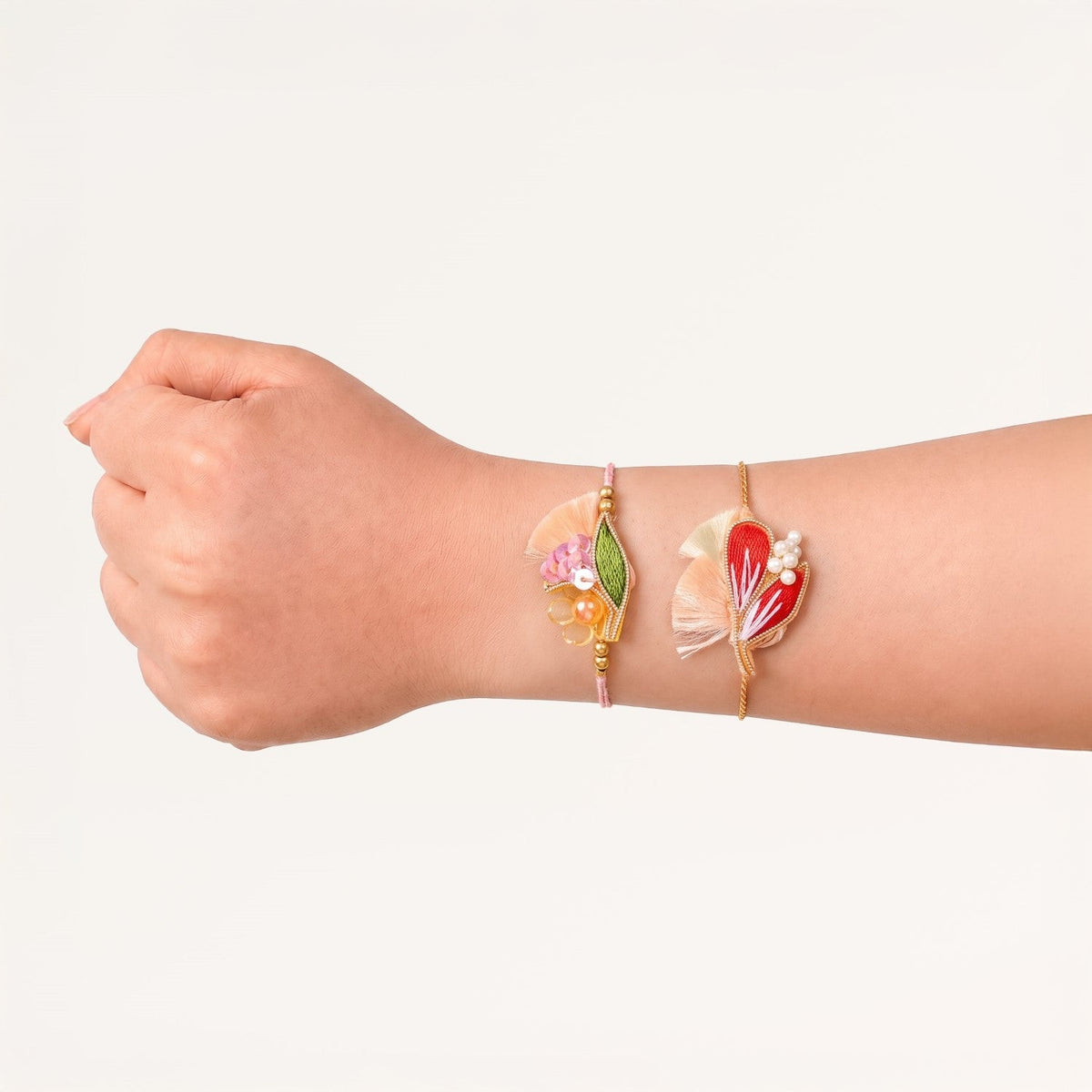 Spring Garden Rakhi Duo Gift Set Nestasia