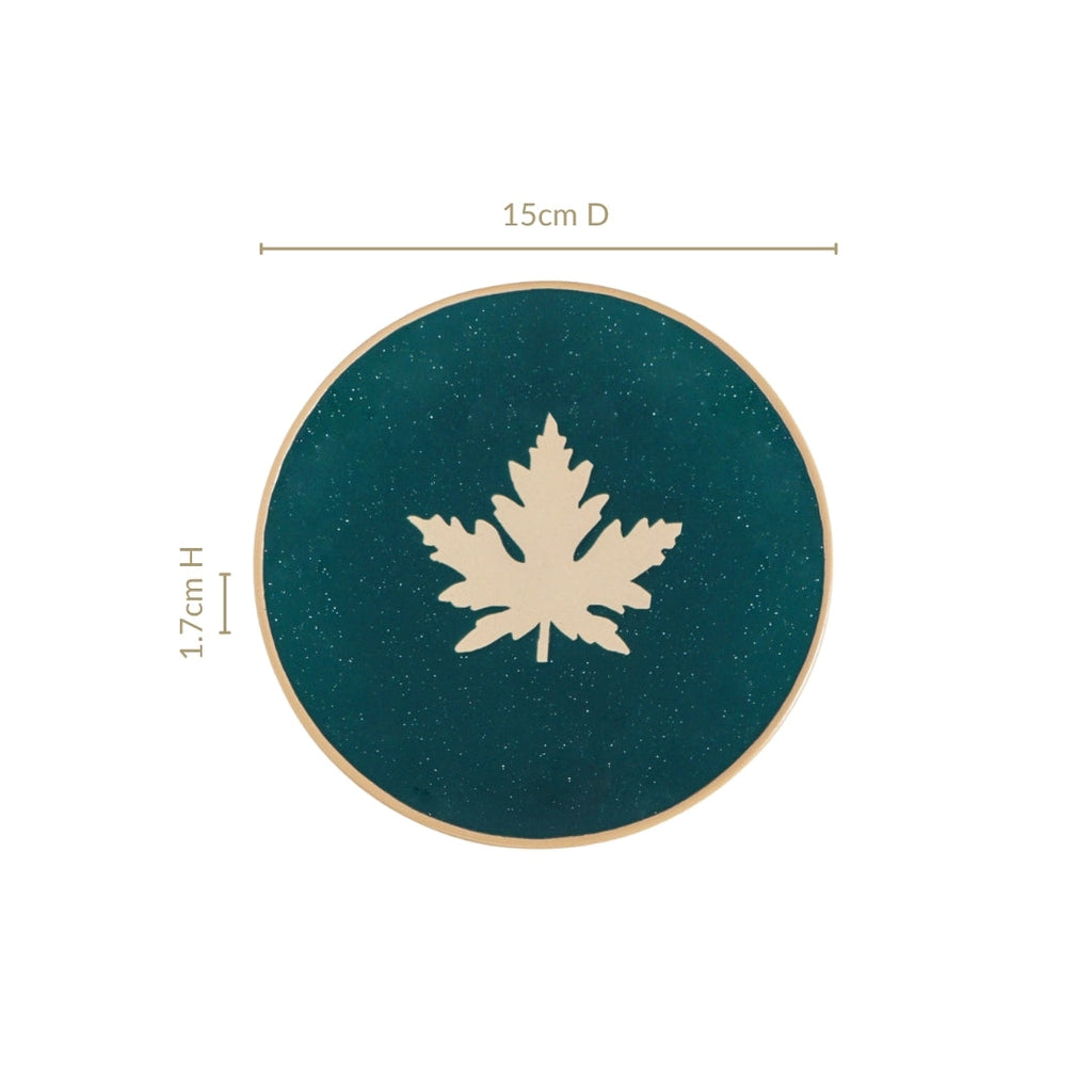 Spring Leaf Small Plates Set Of 4 15cm Nestasia