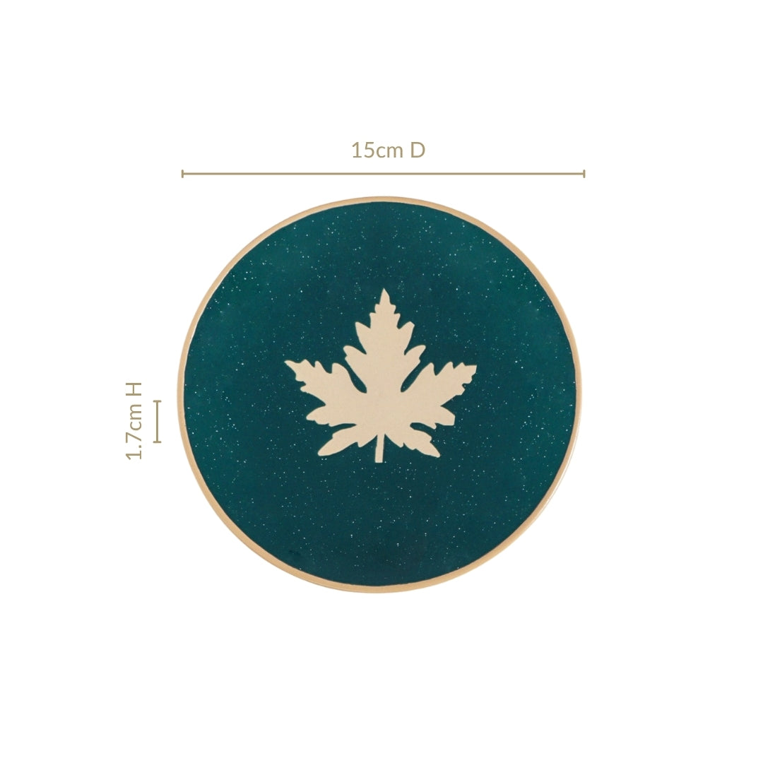 Spring Leaf Small Plates Set Of 4 15cm Nestasia