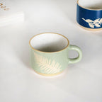 Spring Leaf Stackable Ceramic Cup Set Of 4 145ml Nestasia