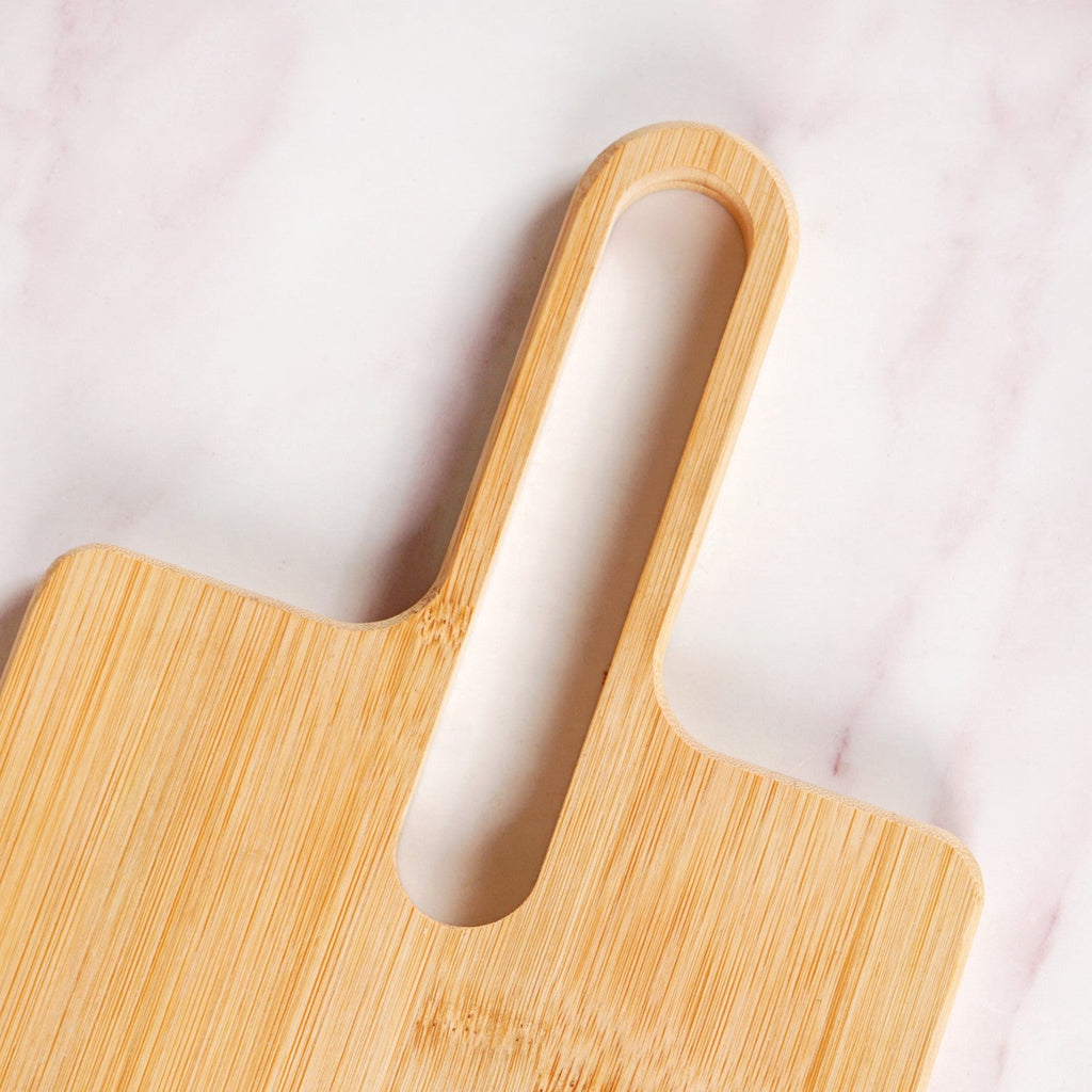 Mod Bamboo Platter With Handle 13 Inch Nestasia