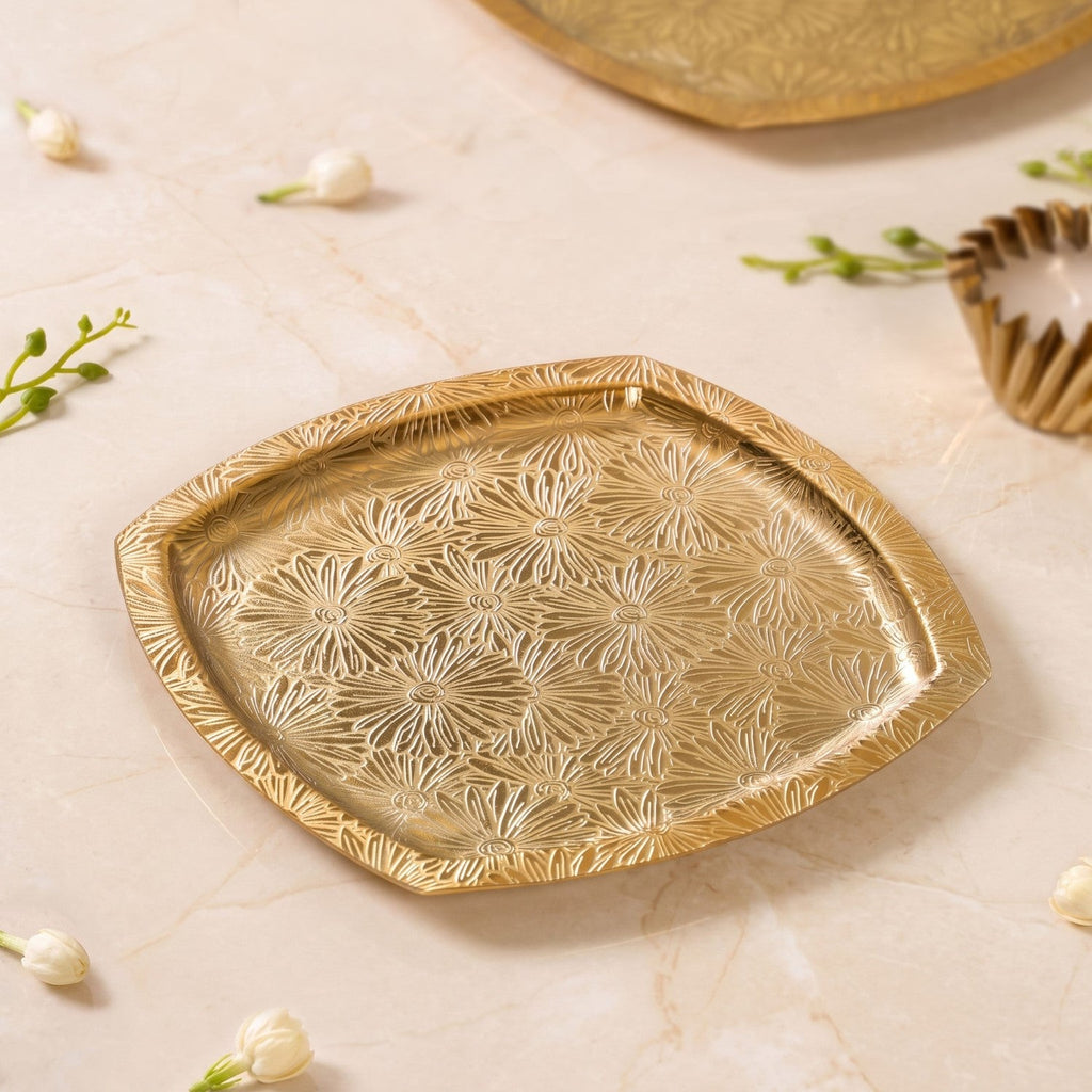 Square Aurette Snack Platter 23x23cm Nestasia
