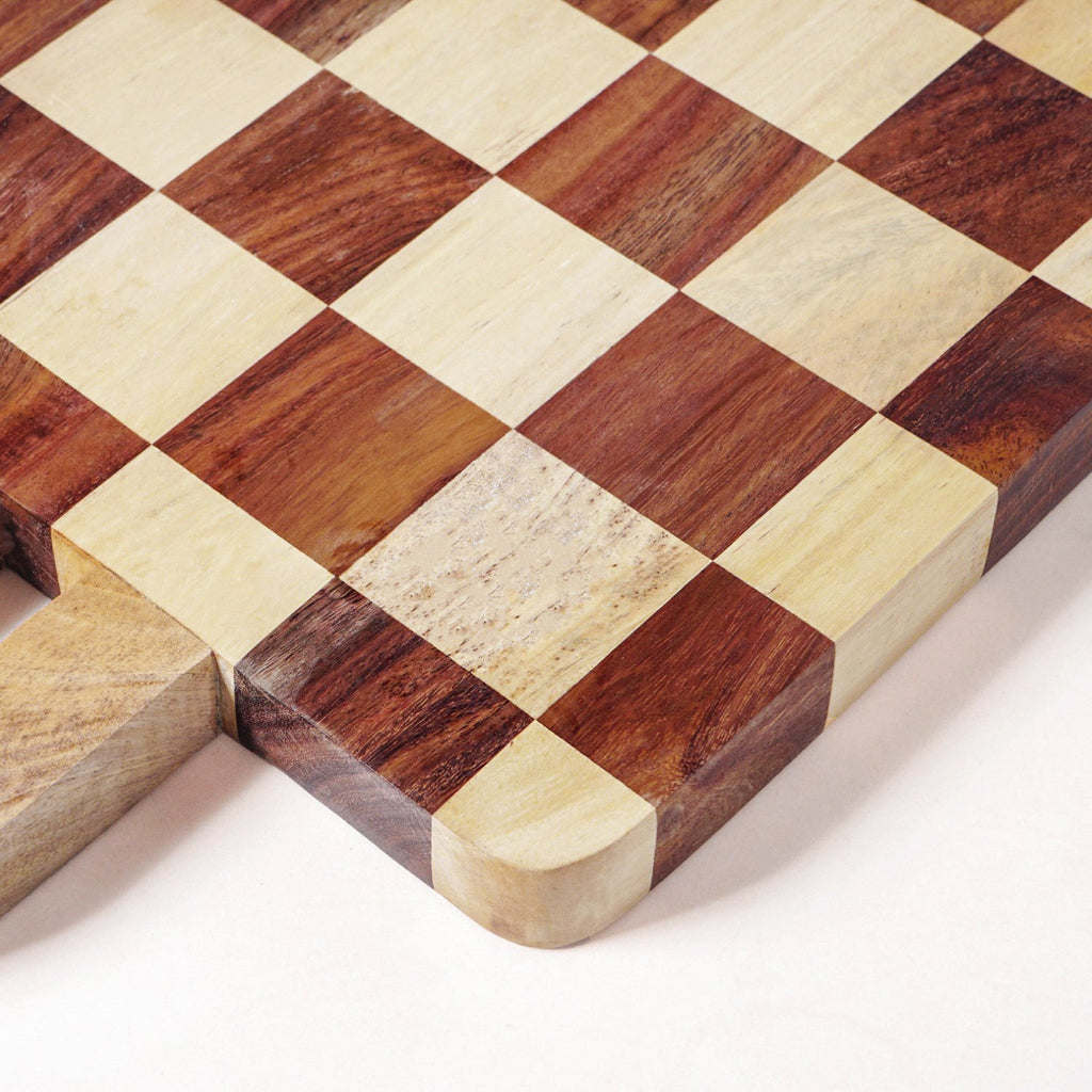 Atelier Checkered Serve And Slice Board Mini 29x20cm Nestasia