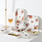 Square Deep Plate Floral Nestasia