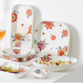 Square Deep Plate Floral Nestasia