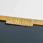 Square Decorative Mirror Tray Gold Large Nestasia