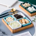 Square Bowls and Wooden Trays Nestasia