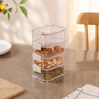 Stackable Pantry Storage Containers With Airtight Clip Lock Lid Set Of 4 1040ml Nestasia