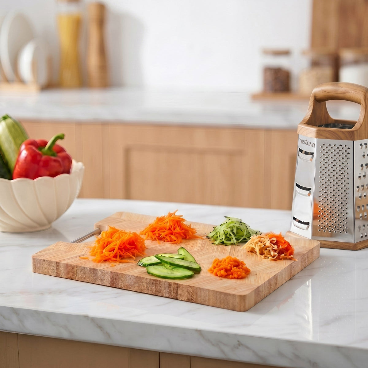 Stainless Steel 6 Sided Grater Nestasia