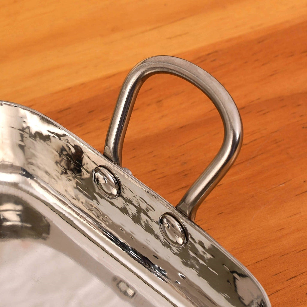 Stainless Steel Deep Serving Dish Set Of 2 Nestasia
