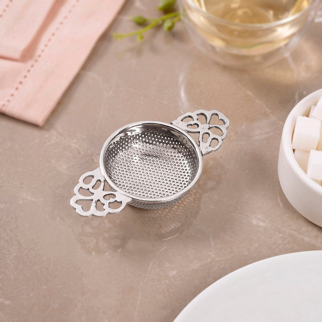 Stainless Steel Loose Leaf Tea Strainer 11x6cm Nestasia