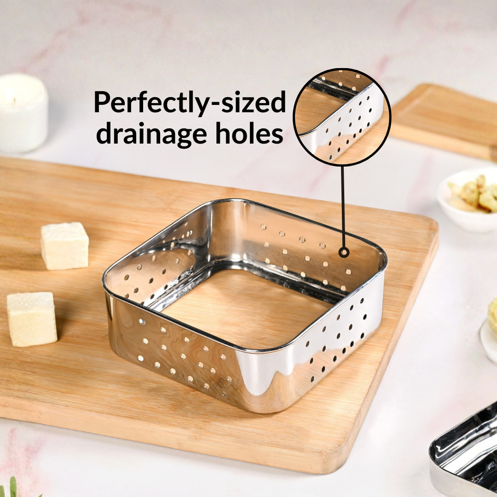 Stainless Steel Paneer Maker Mould Press 550ml Nestasia