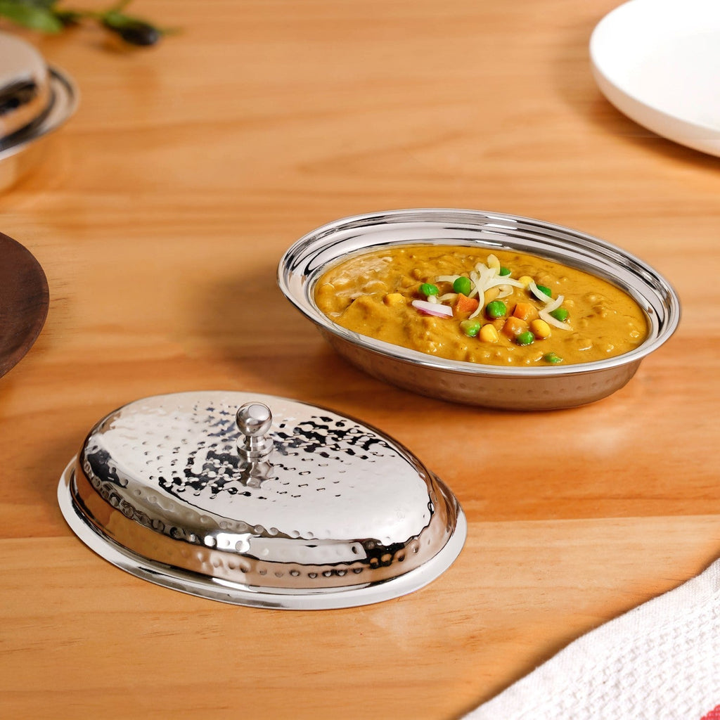 Stainless Steel Retro Serveware For Curries 350ml Nestasia