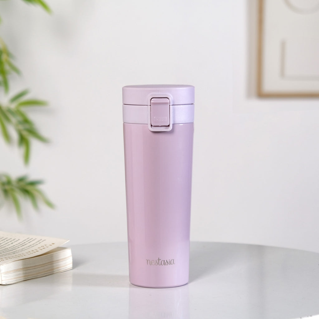 Thermox Vacuum Insulated Water Bottle With Strainer Lilac Mist 450ml Nestasia