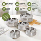 Stainless Steel Handi Set Of 5 Nestasia