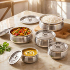 Stainless Steel Handi Set Of 5 Nestasia