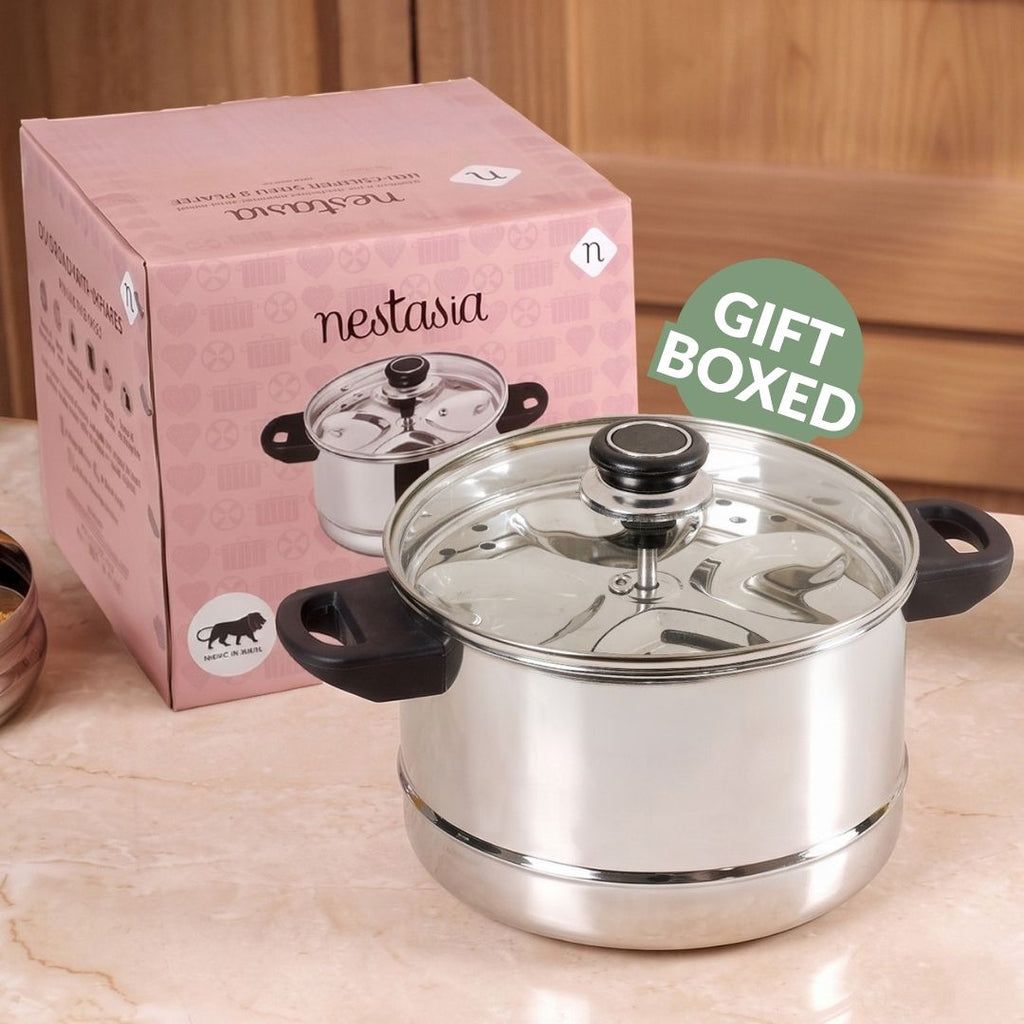 Heart Shaped Idli Maker Set For 16 Idlis 4500ml Nestasia