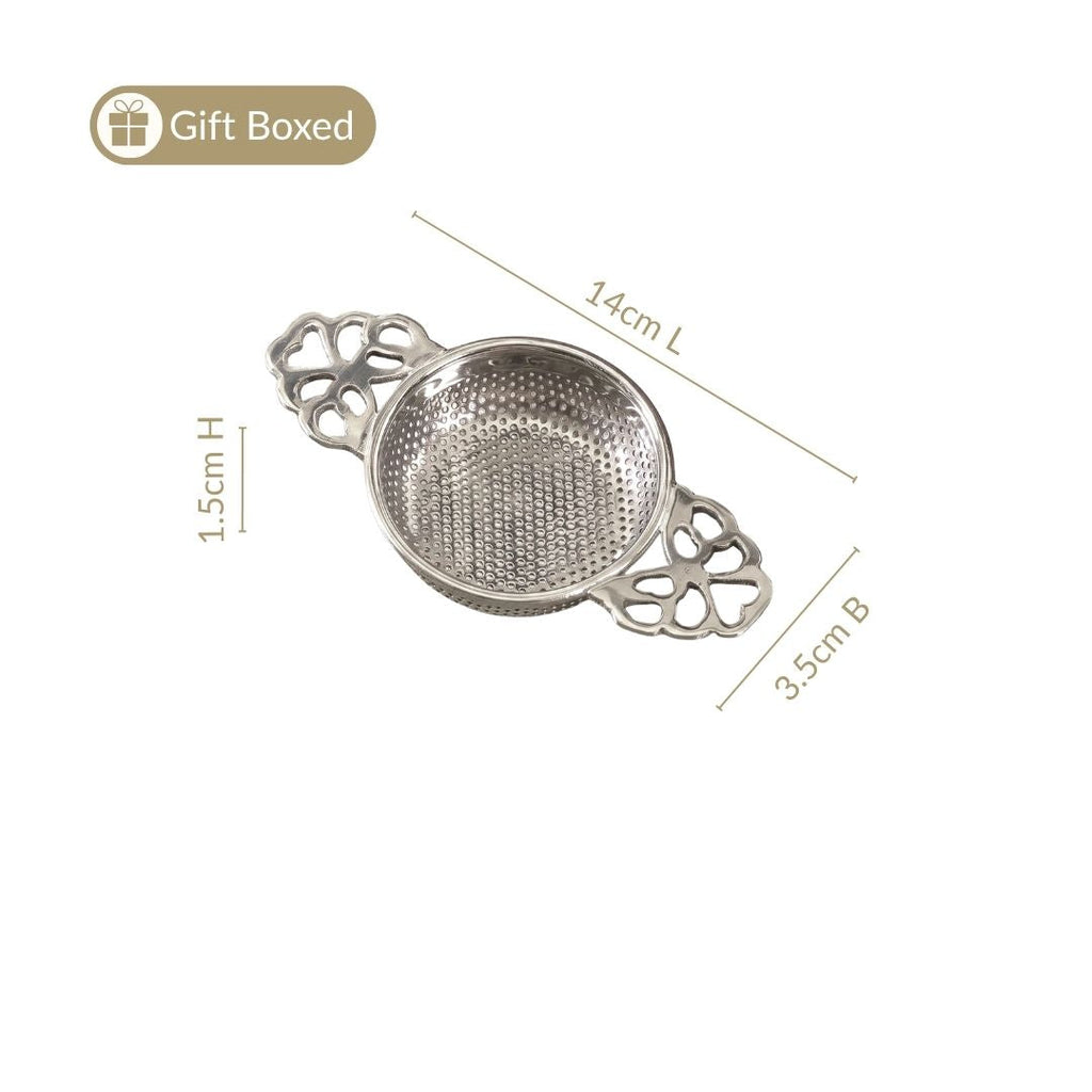 Stainless Steel Loose Leaf Tea Strainer 11x6cm Nestasia