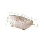 Statement Leaf Table Decorative Tray Silver Nestasia