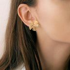 Everbloom Studs Gold Nestasia