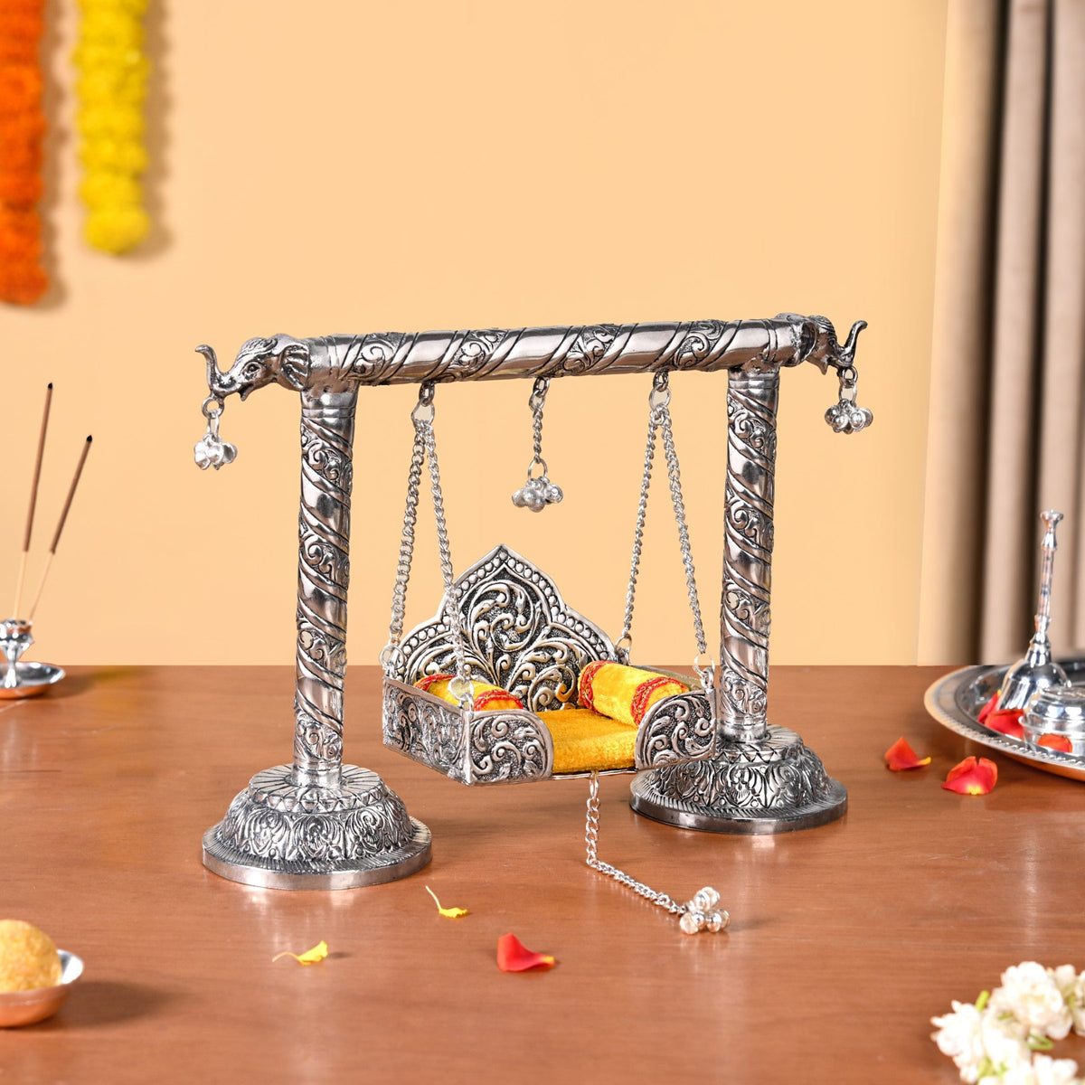 Silver Swing For Laddu Gopala Nestasia