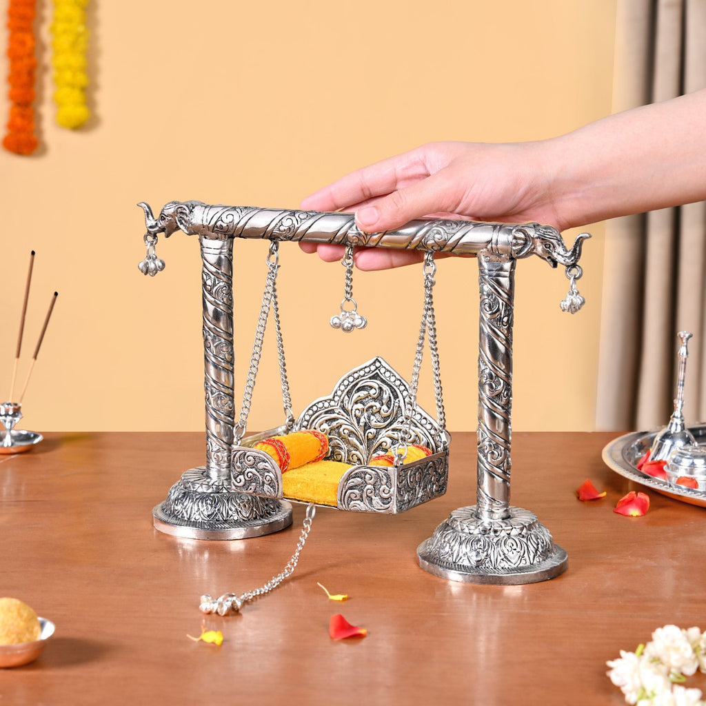 Silver Swing For Laddu Gopala Nestasia
