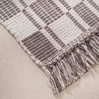 Stone Tone Tassel Kitchen Floor Runner 130x50cm Nestasia