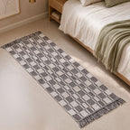 Stone Tone Tassel Kitchen Floor Runner 130x50cm Nestasia
