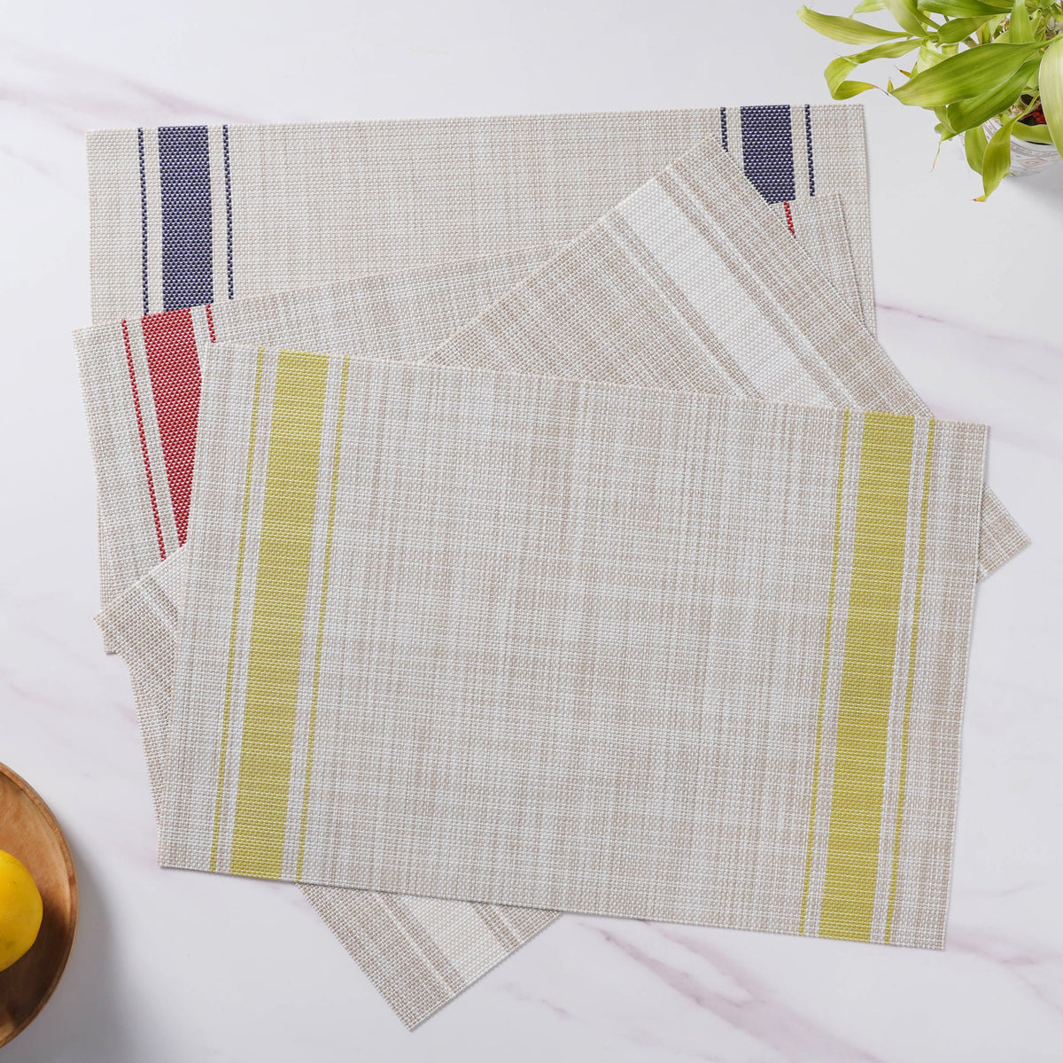 Striped Table Mat Set Of 6 Nestasia