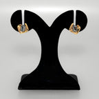 Noir Twist Statement Studs Nestasia