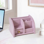 Desk Organiser With Drawer Soft Lavender Nestasia