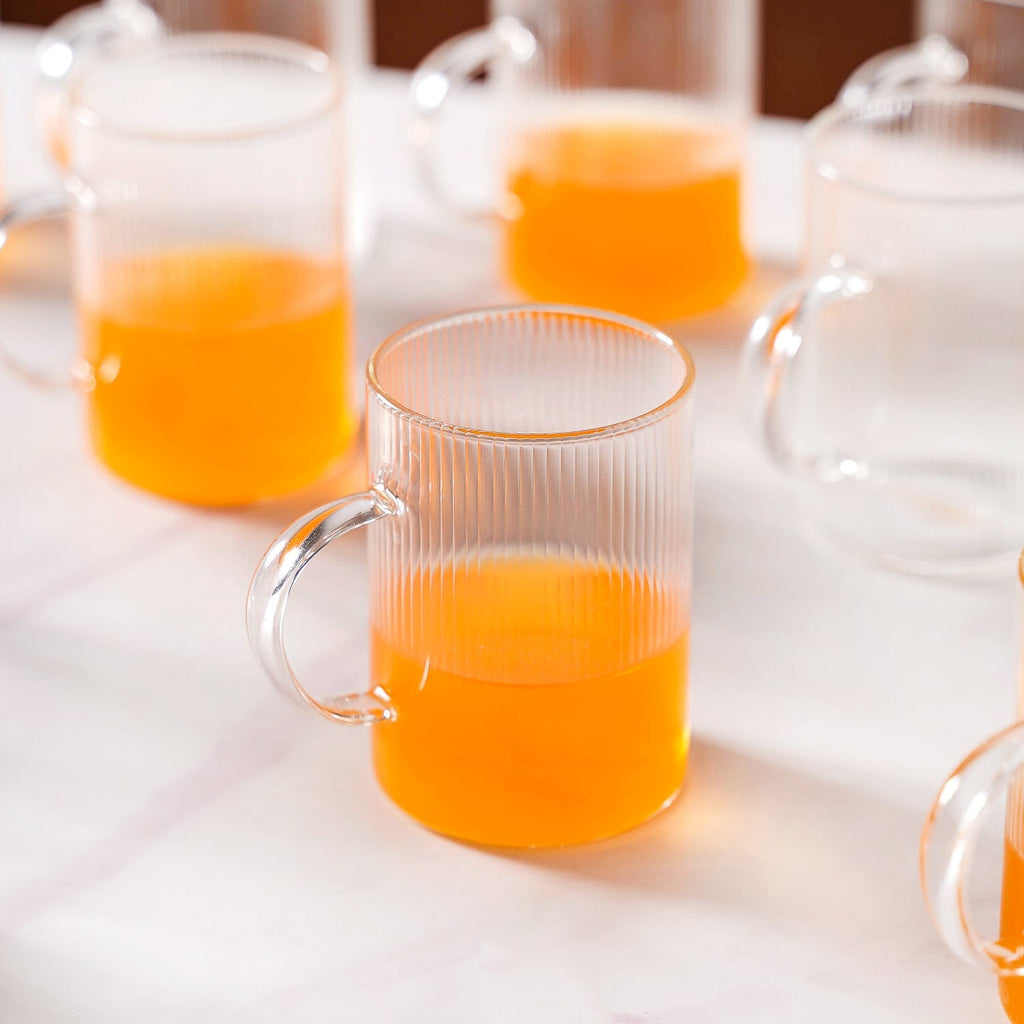 Borosilicate Tea Cup Set of 12 Nestasia