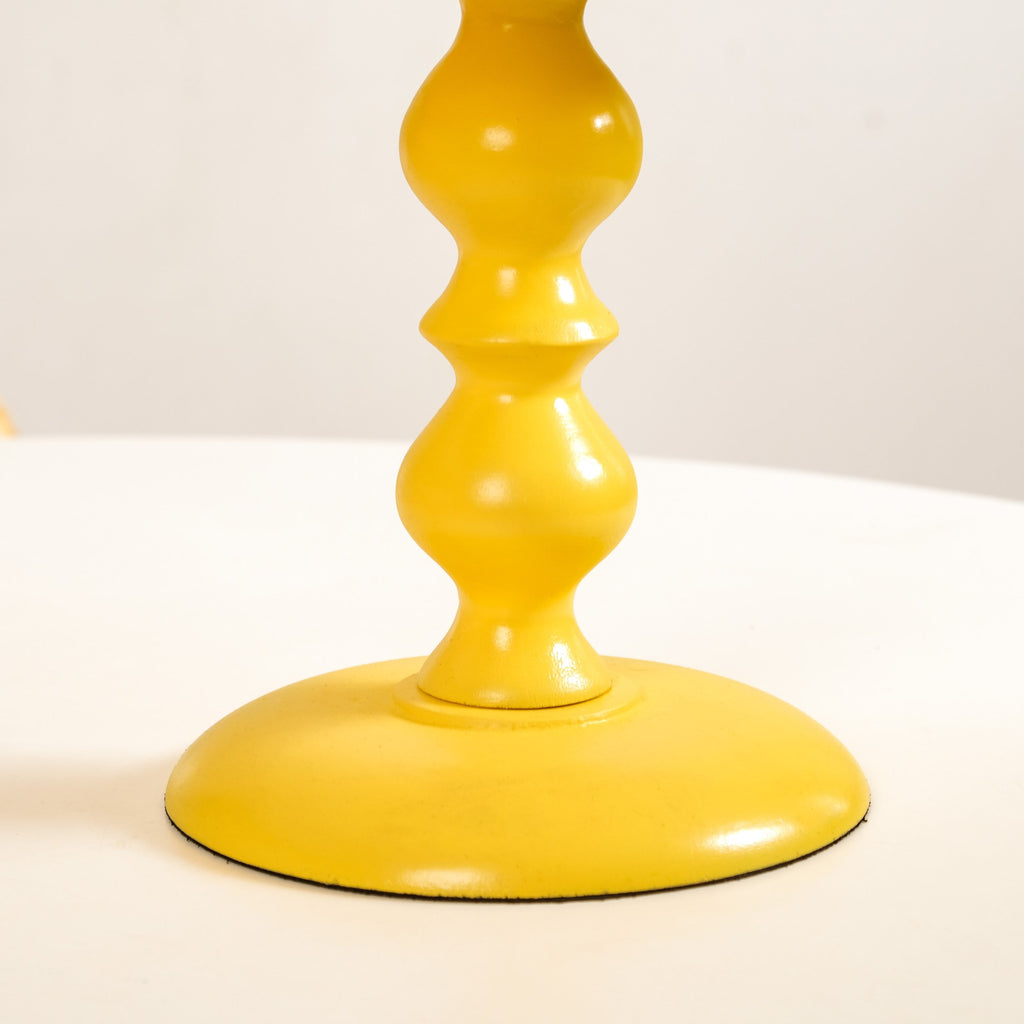 Sugar Pop Round Cake Stand Set Of 2 Pink And Yellow Nestasia