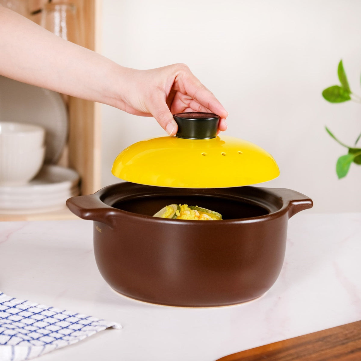 Limonelle Flame Safe Ceramic Cooking Pot 1600ml Nestasia