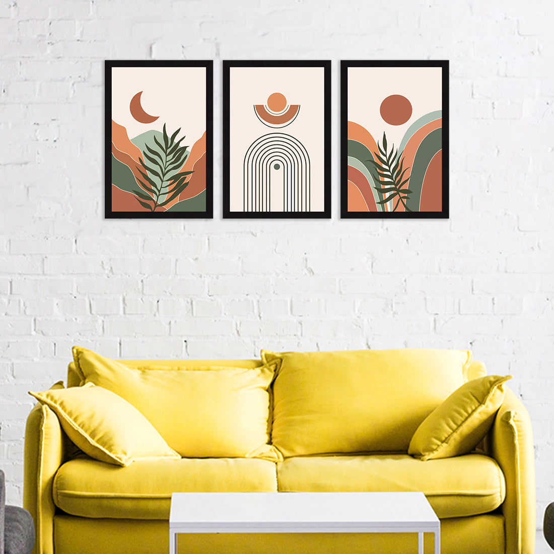 Boho Painting For Wall Decoration, Set of 3, Set of 3 AXIII-37-BOH ArtX