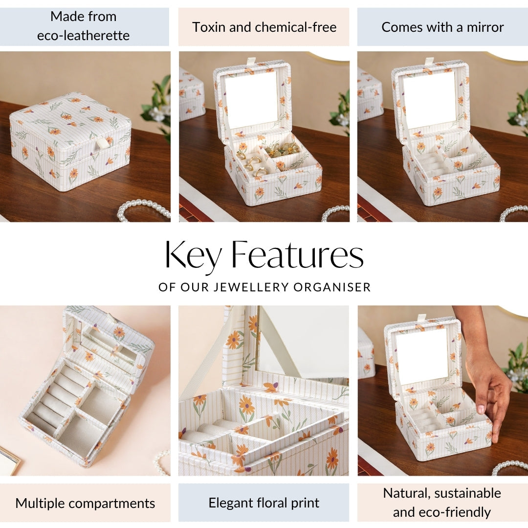 Sundaisy Multi Section Jewellery Box With Mirror Nestasia