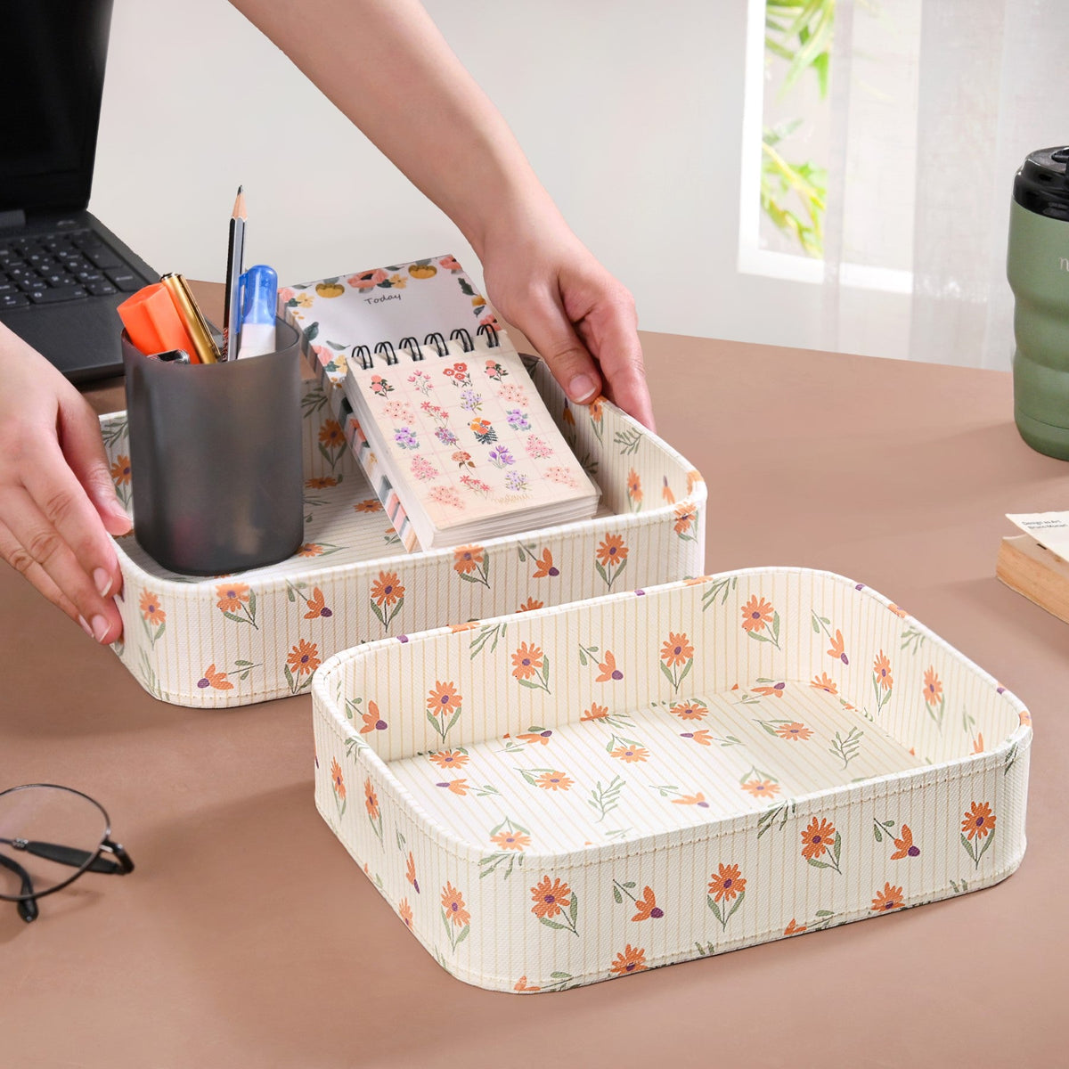 Sundaisy Eco Friendly Organiser Tray Set Of 2 Nestasia