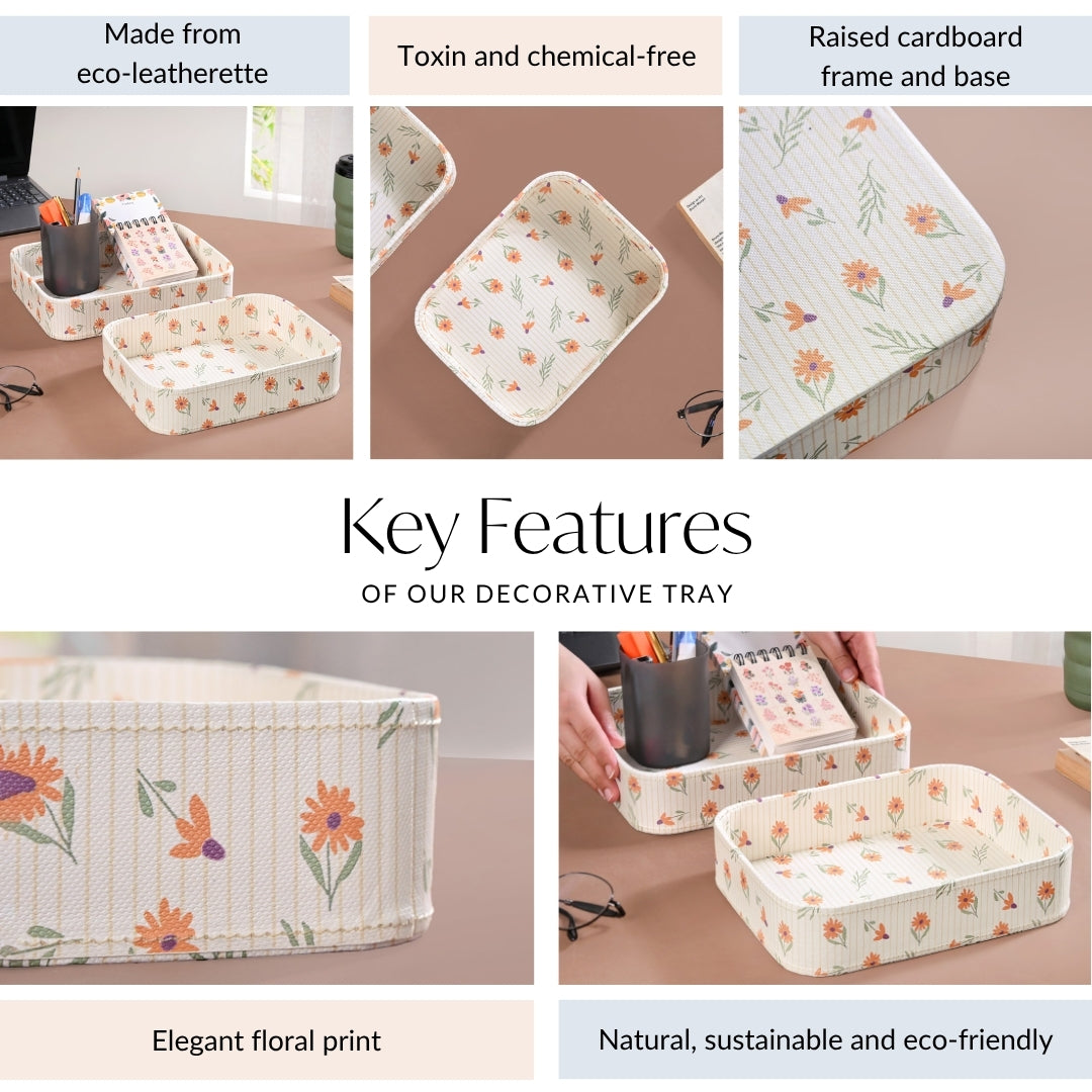 Sundaisy Eco Friendly Organiser Tray Set Of 2 Nestasia