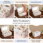 Sundaisy Portable Jewellery Box With Mirror Nestasia