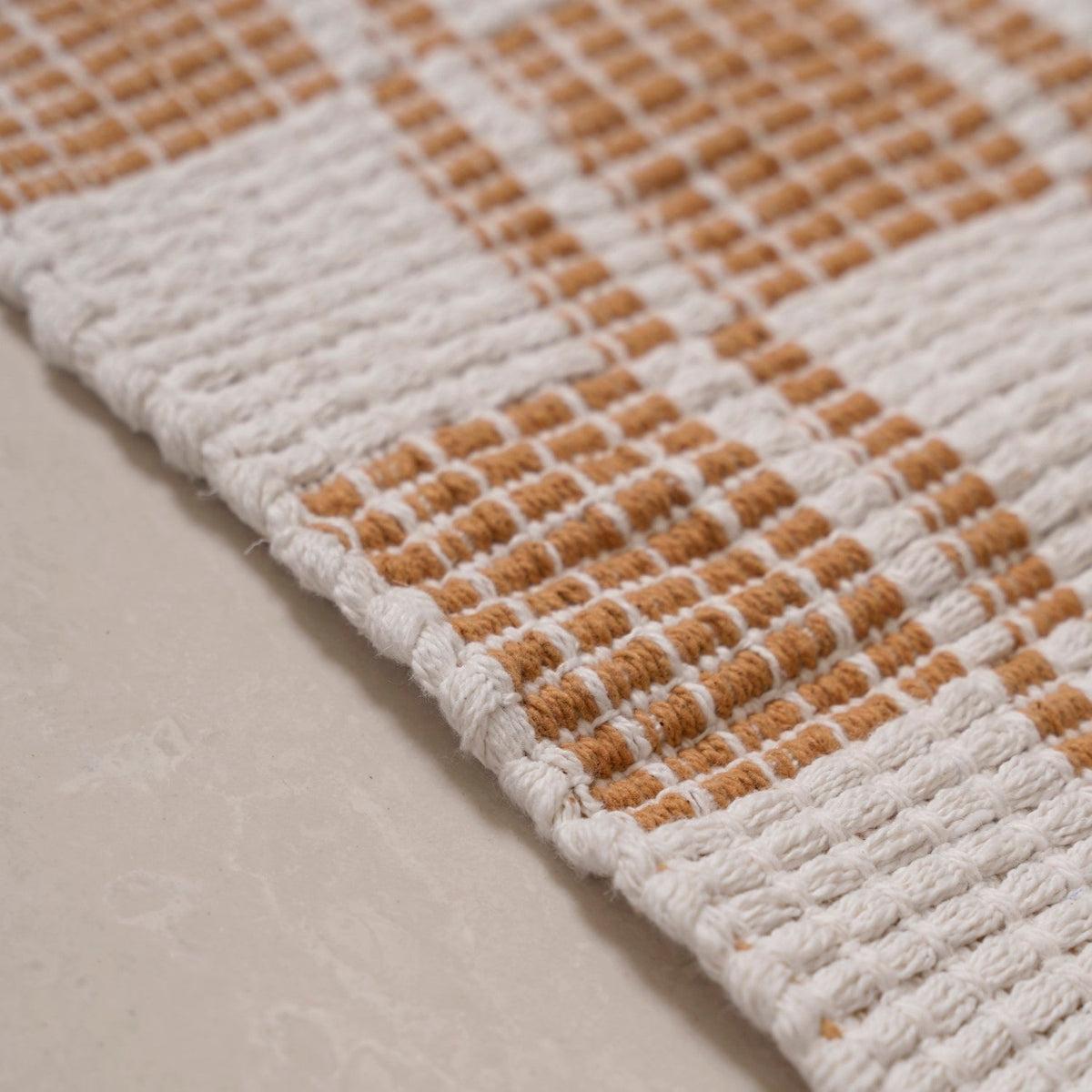 Terra Checks Handwoven Floor Runner 130x50cm Nestasia