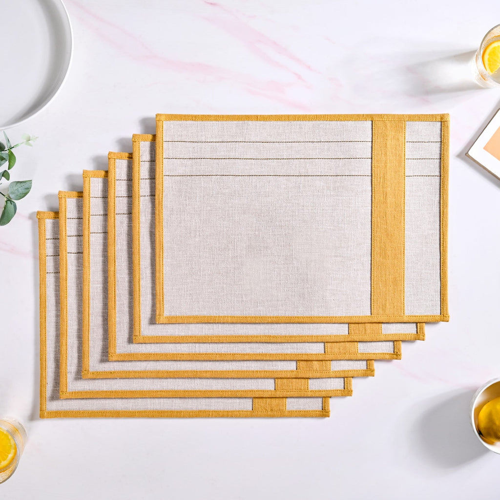 Sunny Row Dining Table Mat Set Of 6 Nestasia