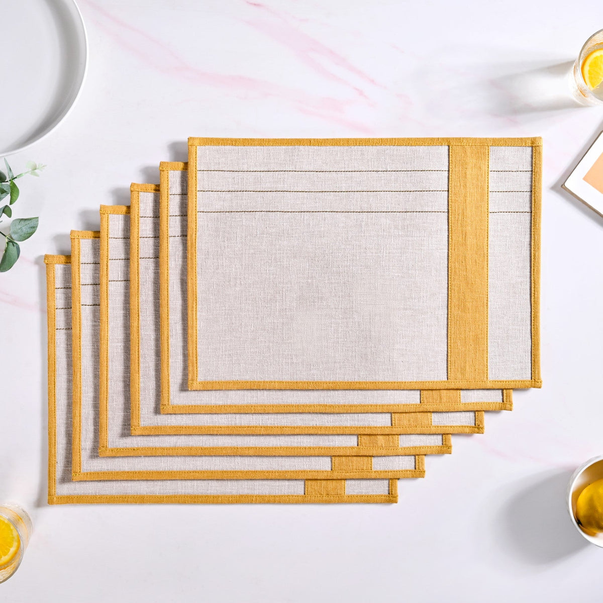 Sunny Row Dining Table Mat Set Of 6 Nestasia