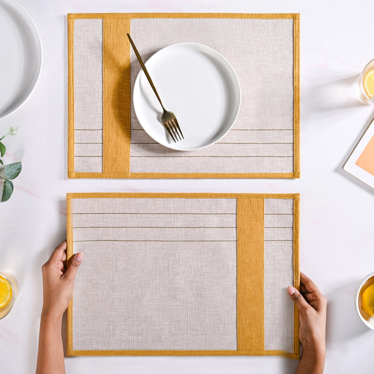 Sunny Row Dining Table Mat Set Of 6 Nestasia