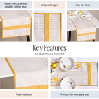Sunny Row Dining Table Runner 181x40cm Nestasia