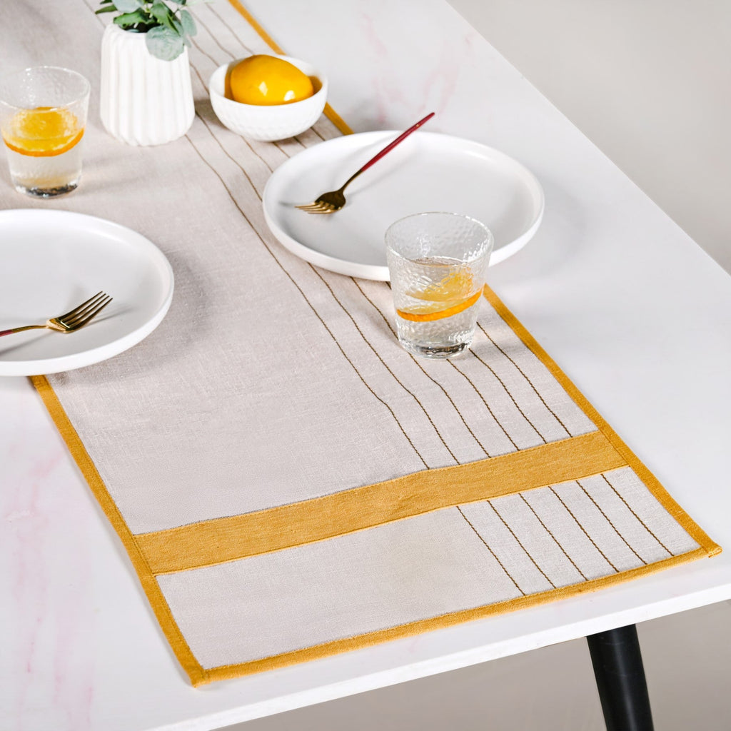 Sunny Row Dining Table Runner 181x40cm Nestasia