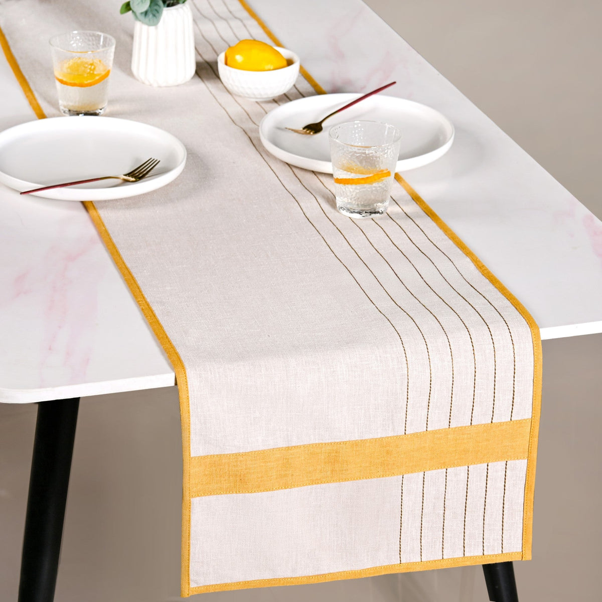 Sunny Row Dining Table Runner 181x40cm Nestasia