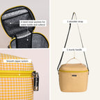 Sunshine Picnic Checked Insulated Lunch Bag Nestasia